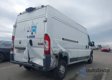 2018 Ram Promaster 2500 High Roof 159 Wb из США, поврежденный, VIN 3C6TRVDG9JE129426